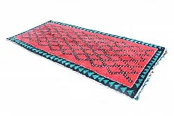 Moroccan Berber rug Boucherouite 370 x 170 cm