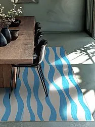 Wilton rug - Marsala (blue/white)
