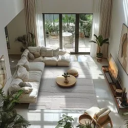 Shaggy rugs - Alexa Natural Cotton Shaggy (offwhite)