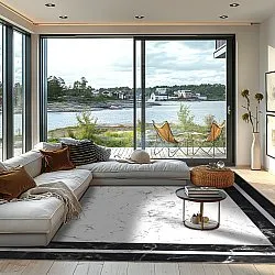 Wilton rug - Amaliada (black/white)