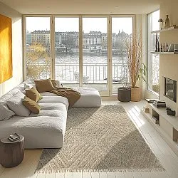 Shaggy rugs - Amberley Natural Cotton Shaggy (beige)