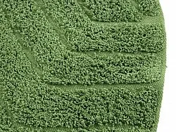 Round rug - Amberley Natural Cotton Shaggy (green)