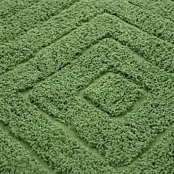 Round rug - Amberley Natural Cotton Shaggy (green)