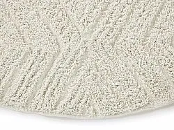 Round rug - Amberley Natural Cotton Shaggy (off-white)