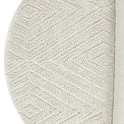 Round rug - Amberley Natural Cotton Shaggy (off-white)