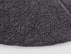Round rug - Andrea Natural Cotton Shaggy (black)