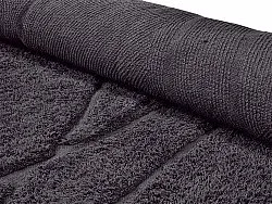 Round rug - Andrea Natural Cotton Shaggy (black)