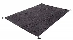 Shaggy rugs - Andrea Natural Cotton Shaggy (black)