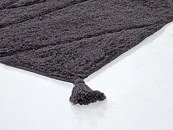 Shaggy rugs - Andrea Natural Cotton Shaggy (black)