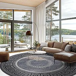 Round rug - Ankara Versace (grey)