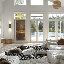 Wilton rug - Arabella (black)
