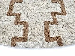 Round rug - Arlon Natural Cotton Shaggy (beige)