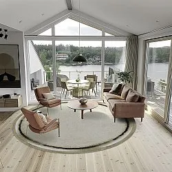 Round rug - Arriate (beige/grey)