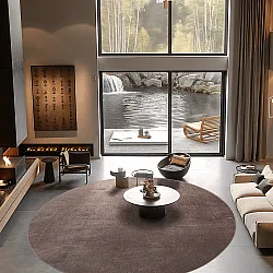 Round rug - Artena (grey/brown)