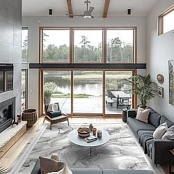 Wilton rug - Attika (grey/white)
