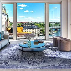 Wilton rug - Badem (blue)