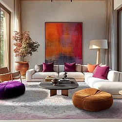 Wilton rug - Badem (pink/multi)