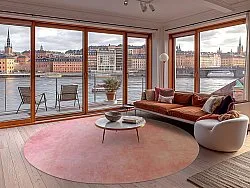 Round rug - Baden (pink)