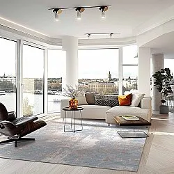 Wilton rug - Bardia (blue/grey)