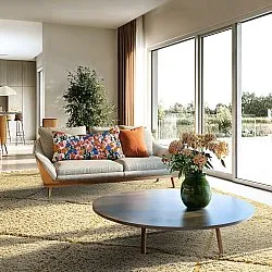Shaggy rugs - Bellevue Natural Cotton Shaggy (beige/brown)