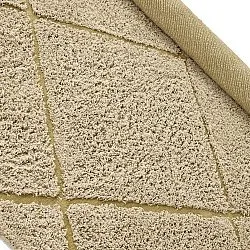 Round rug - Bellevue Natural Cotton Shaggy (beige/brown)