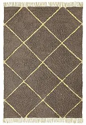 Shaggy rugs - Bellevue Natural Cotton Shaggy (brown/yellow)