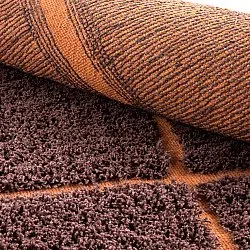 Shaggy rugs - Bellevue Natural Cotton Shaggy (red/orange)