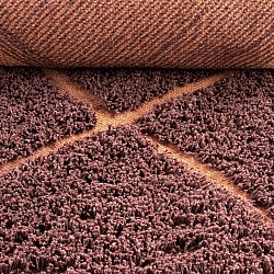 Shaggy rugs - Bellevue Natural Cotton Shaggy (red/orange)