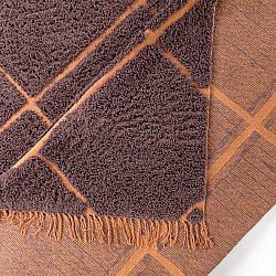 Shaggy rugs - Bellevue Natural Cotton Shaggy (red/orange)