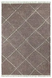 Shaggy rugs - Bellevue Natural Cotton Shaggy (taupe/green)
