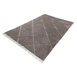 Shaggy rugs - Bellevue Natural Cotton Shaggy (taupe/green)