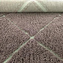 Shaggy rugs - Bellevue Natural Cotton Shaggy (taupe/green)