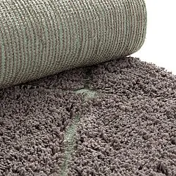 Shaggy rugs - Bellevue Natural Cotton Shaggy (taupe/green)