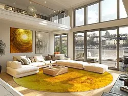 Round rug - Benali (gold)
