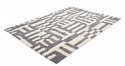 Shaggy rugs - Bergamo Natural Cotton Shaggy (grey/white)