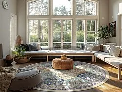 Round rug - Bohemia (blue/multi)