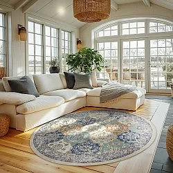 Round rug - Bohemia (blue/multi)
