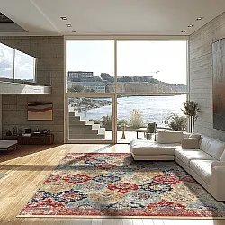 Wilton rug - Bohemia (red/multi)