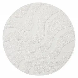 Round rug - Bonnie Natural Cotton Shaggy (offwhite)