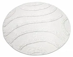 Round rug - Bonnie Natural Cotton Shaggy (offwhite)