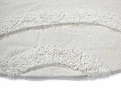 Round rug - Bonnie Natural Cotton Shaggy (offwhite)
