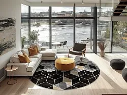 Round rug - Brigooda (grey)