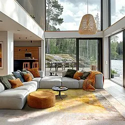 Wilton rug - Budoni (grey/beige/yellow)