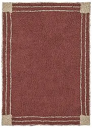 Shaggy rugs - Cataya Natural Cotton Shaggy (brown/beige)