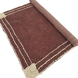 Shaggy rugs - Cataya Natural Cotton Shaggy (brown/beige)