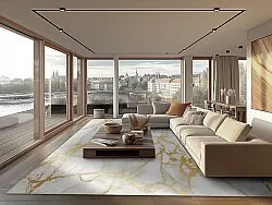 Wilton rug - Cesina (stone/white/gold)