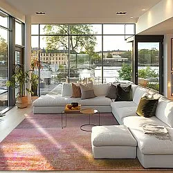 Wilton rug - Cicoria (pink/purple)