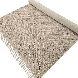 Shaggy rugs - Conara Natural Cotton Shaggy (beige)