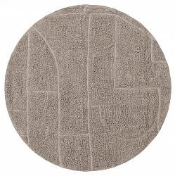 Round rug - Cremona Natural Cotton Shaggy (taupe)