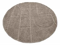 Round rug - Cremona Natural Cotton Shaggy (taupe)